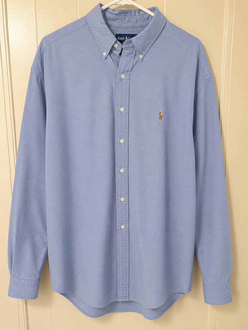 Ralph Lauren Blake Long Sleeve Button-Down Shirt in Blue Cotton